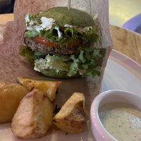 Burger  at PLANTS Kitchen & Bar in Almaty