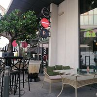 Seating area outside in Restopark at PLANTS Kitchen & Bar in Almaty