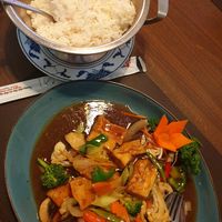 With white rice at Asia Restaurant Lotus in Wasserburg