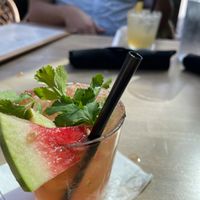 Watermelon cilantro cooler  at Sandbar Cocina y Tequila in Huntington Beach