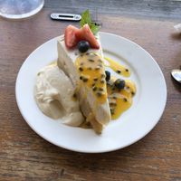 I only thought of taking a picture of the salted caramel cheesecake! All of the food was really good though at Manna Haven in Byron Bay