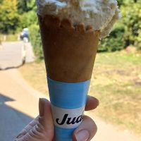 Jude's vanilla ice-cream at Box Hill Café in Tadworth