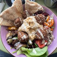 Falafel bowl  at Door to the Cosmos in Lowestoft