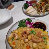 Fried rice lotus seeds at Sesame Vegetarian Cuisine in Ho Chi Minh City