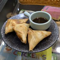 Samosa at Joys Cafe - 悅素 in Kowloon