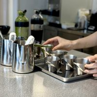 Barista Setup  at The Matcha Tokyo - Omotesandō in Tokyo