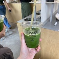 Amazing matcha latte with oat milkk  at The Matcha Tokyo - Omotesandō in Tokyo