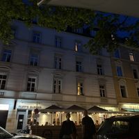 Outside seating view  at Chopan Schwabing in Munich