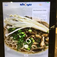 Wild Mushroom Soba at MSP - Shoyu - T1 in Minneapolis