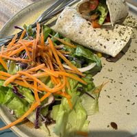 Vegan wrap #Veganuary at Naked Espresso in Vang Vieng