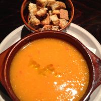 BioFresh carrot soup with homemade croutons at BIOFresh 1 in Timisoara