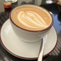 Oat milk cappuccino   at Kolben Kaffee in Freiburg