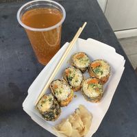 Tempura tuna sushi roll  at 2022_bak in Yerevan