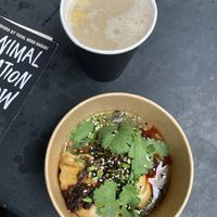 Dumplings and kvac  at 2022_bak in Yerevan