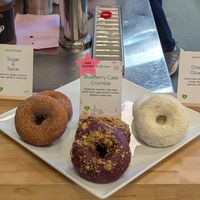 vegan doughnuts at PDX - Blue Star Donuts in Portland