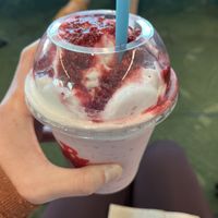 Coconut bliss milkshake. Soooo good!!  at PDX - Burgerville - Clocktower in Portland