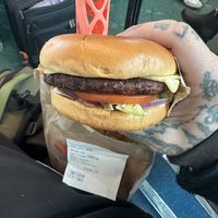 Vegan cheeseburger   at PDX - Burgerville - Clocktower in Portland