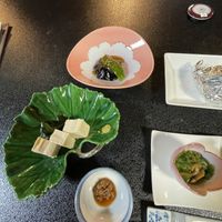 The soy cheese is to die for. So many delicious morsels   at Kakurimbo in Minobu