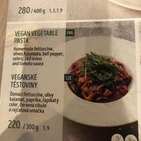 Menu  at La Mouka in Prague