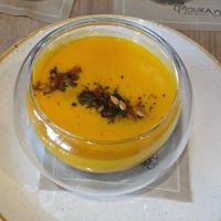 Butternut squash soup at La Mouka in Prague