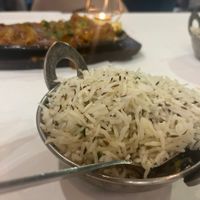 Arroz con comino y pinchos veganos   at Taj Palace - Mogan Mall in Gran Canaria