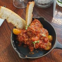 Vegan meatballs at Gusto Italian in Alderley Edge