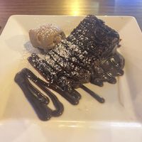 Fudge cake  at The Crown Abbey Foregate in Shrewsbury