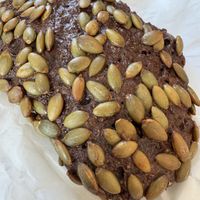 Seeded roll, rye I think  at Ole & Steen - Union Square in New York City