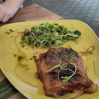 Crust baked tofu at Sunmoon - Septemvri in Sofia