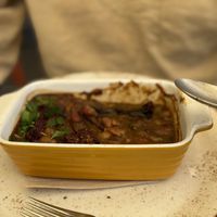 Vegan bean stew with sausagee  at Sunmoon - Septemvri in Sofia