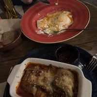 Parmigiana, huevos típicos búlgaros  at Sunmoon - Septemvri in Sofia