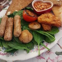 The all day vegan breakfast at The Fabulous Tearoom in South East London