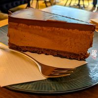 Chocolate mousse cake at portal cafe in Uberlingen