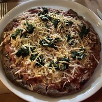 Schwarze Reismehlpizza   at L'Incontro in Karlsruhe