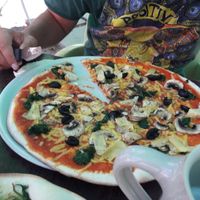 vegan pizza quattro stagioni at L'Incontro in Karlsruhe