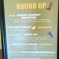 Seasonal drinks at Third Space Coffee in Bentonville