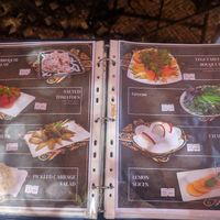Menu photo - a few vegan options on the page at Bibikhanum Teahouse in Samarkand