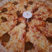 Vegan 'jackfruit' pepperoni pizza at Papa John's in South Shields