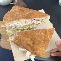 The vegan seitan sandwich  at La Bottiglia in Venice