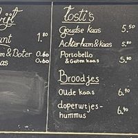 Menu  at Venstra Café in Amstelveen
