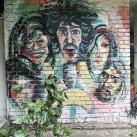   at Beatles Cafe in Rishikesh