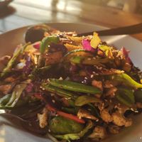Stir fried veg with tofu - super delish at Beatles Cafe in Rishikesh