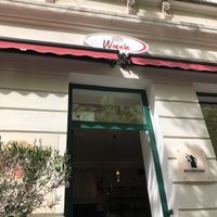 Outside view of the café   at Wafele in Berlin