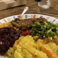 Misc entree items at Bunna Cafe in Brooklyn