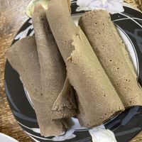 Injera rolls at Bunna Cafe in Brooklyn