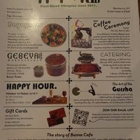 Brunch Menu May 2023  at Bunna Cafe in Brooklyn