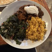 Hebesha Breakfast  at Bunna Cafe in Brooklyn