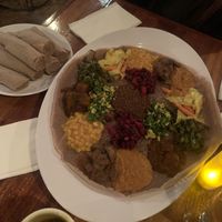 Feast for two   at Bunna Cafe in Brooklyn