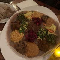 Feast for two   at Bunna Cafe in Brooklyn