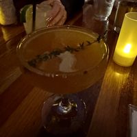 Tosign toddy (thyme margarita)  at Bunna Cafe in Brooklyn